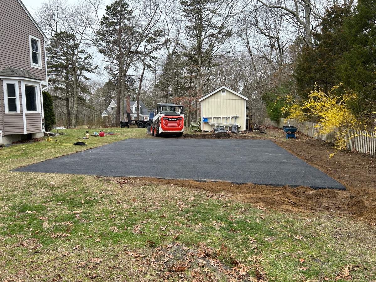 Commercial parking lot paving